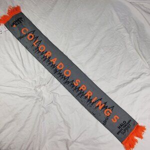 Colorado Springs Halo Break Through Summit Gray Orange Scarf Outdoors Winter